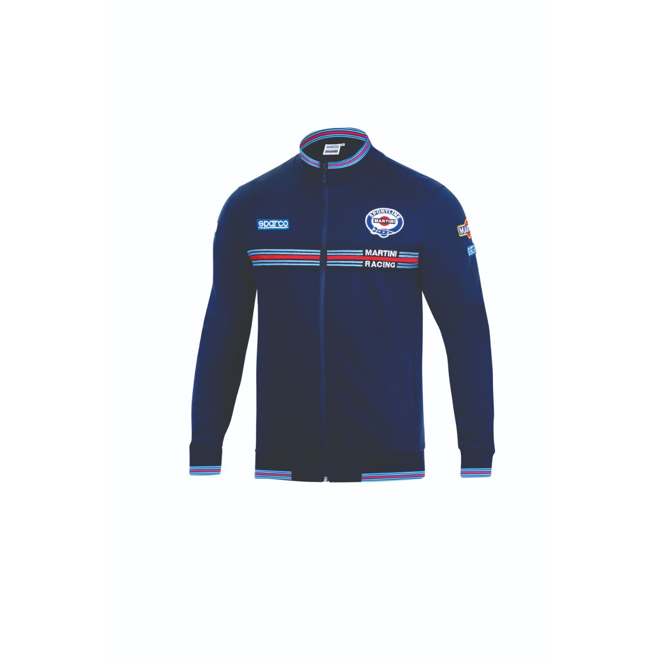 Sweat Zipp Sparco Martini Racing Bleu Pour Homme Sur Oreca Store