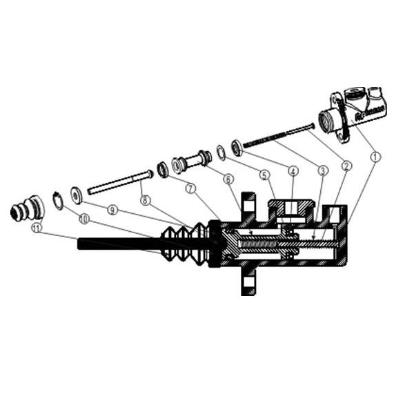 LHCER Kit de réparation de pompe de frein d'embrayage de moto Joints de  ressort de piston Réparation de maître-cylindre de 12,7 mm, Réparation de  maître-cylindre de frein, Ressort de piston de 