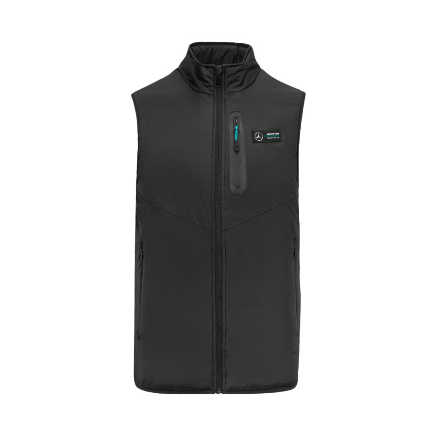 Gilet sans manche MERCEDES AMG Fanwear noir pour homme En vente sur ORECA STORE